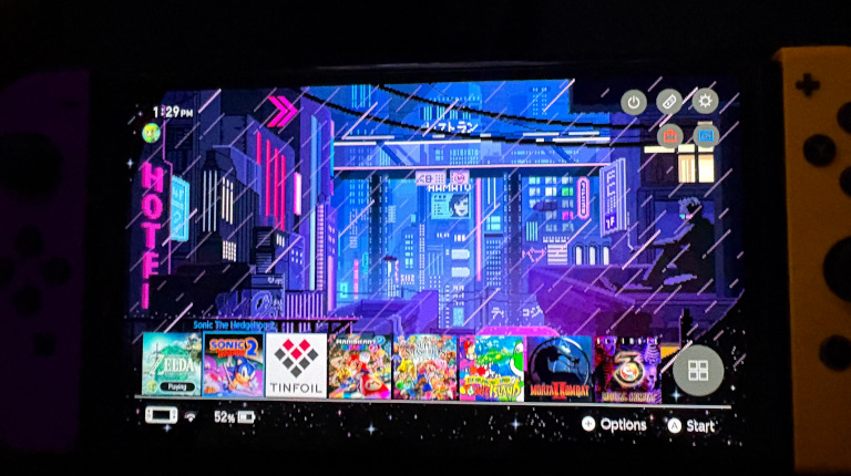 custom theme on a switch
